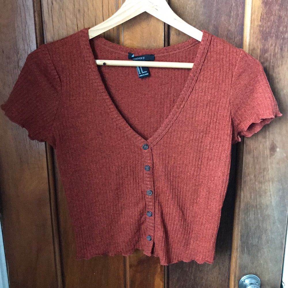 Ribbed crop top